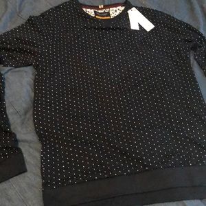 NWT. Dark Blue Denim & Flower long sleeve shirt